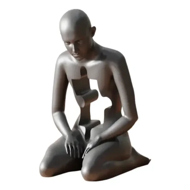 Escultura Elegante Prints Patro - Alma Fragmentada