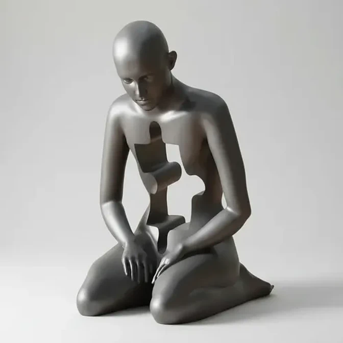 Escultura Elegante Prints Patro - Alma Fragmentada 2