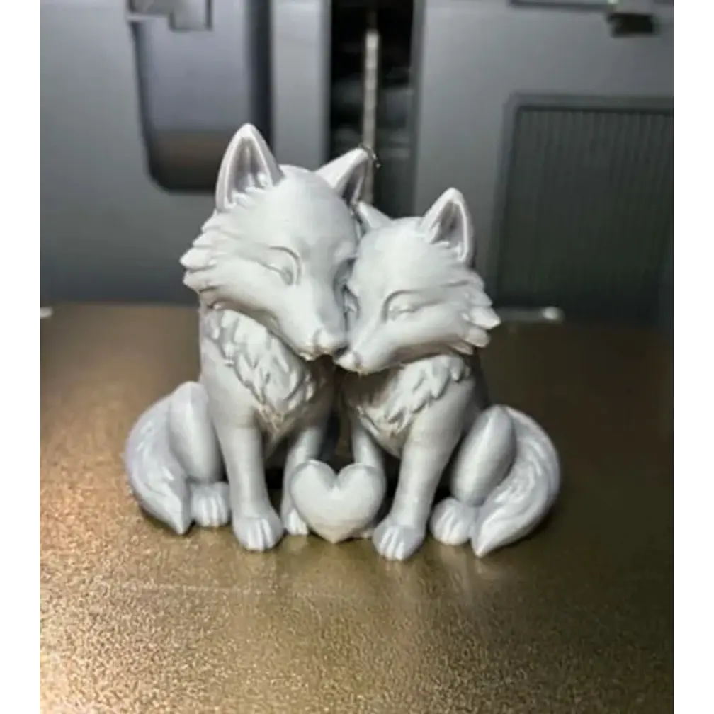 Escultura Decorativa Prints Patro- Lobos Enamorados 2