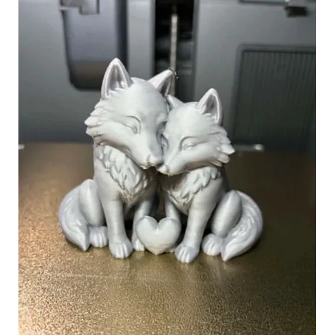 Escultura Decorativa Prints Patro- Lobos Enamorados 2