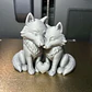 Escultura Decorativa Prints Patro- Lobos Enamorados - Miniatura 2