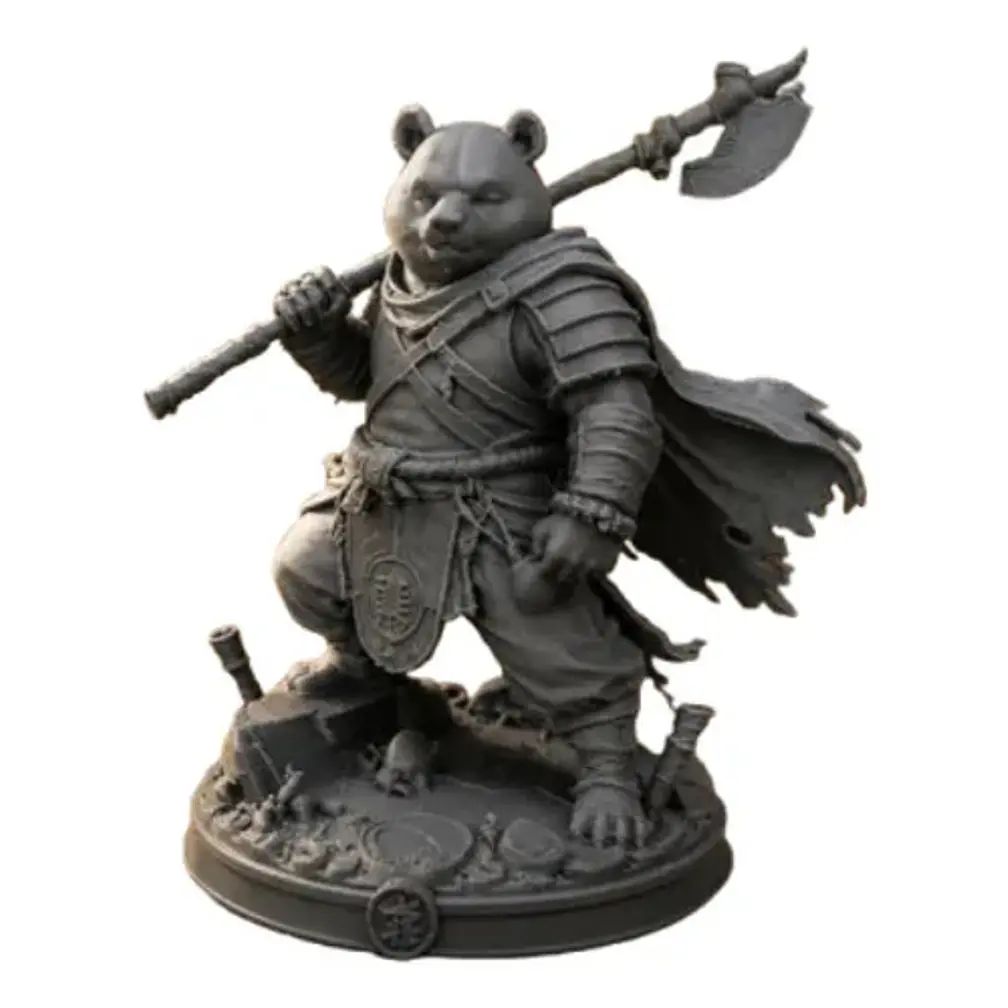 Escultura Decorativa Prints Patro- Guerrero Panda 1