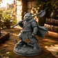 Escultura Decorativa Prints Patro- Guerrero Panda - Miniatura 2