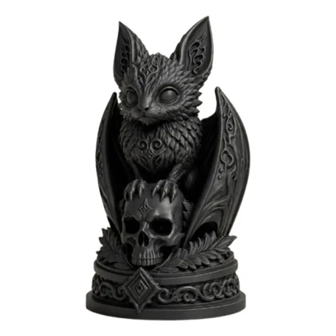 Escultura Elegante De Animales Necros De Prints Patro 2