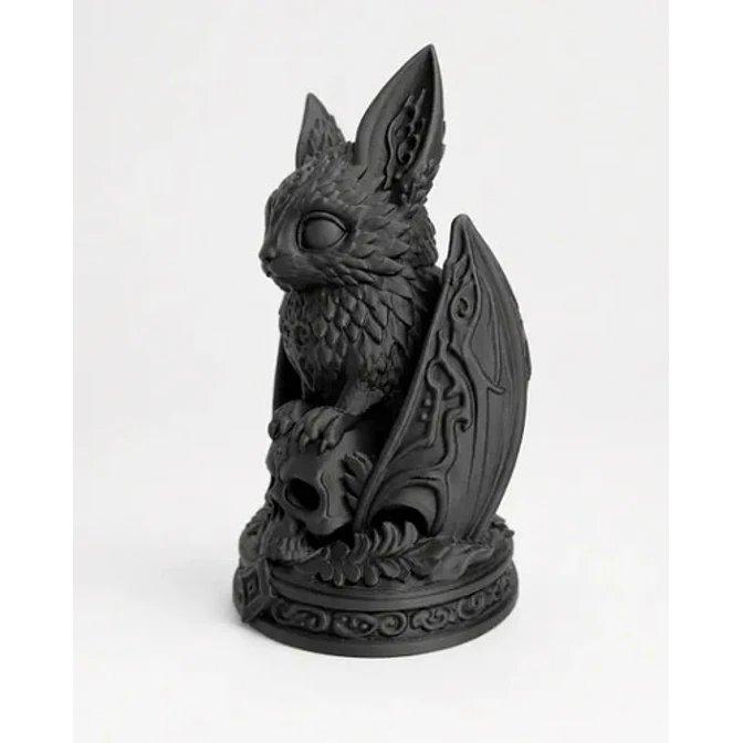 Escultura Elegante De Animales Necros De Prints Patro 3