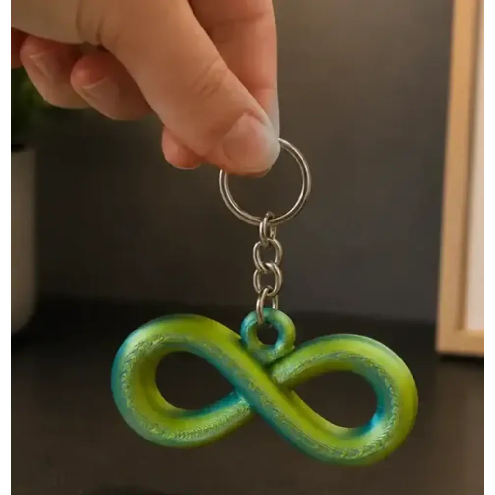 Llavero Prints Patro- Infinito Celeste 2