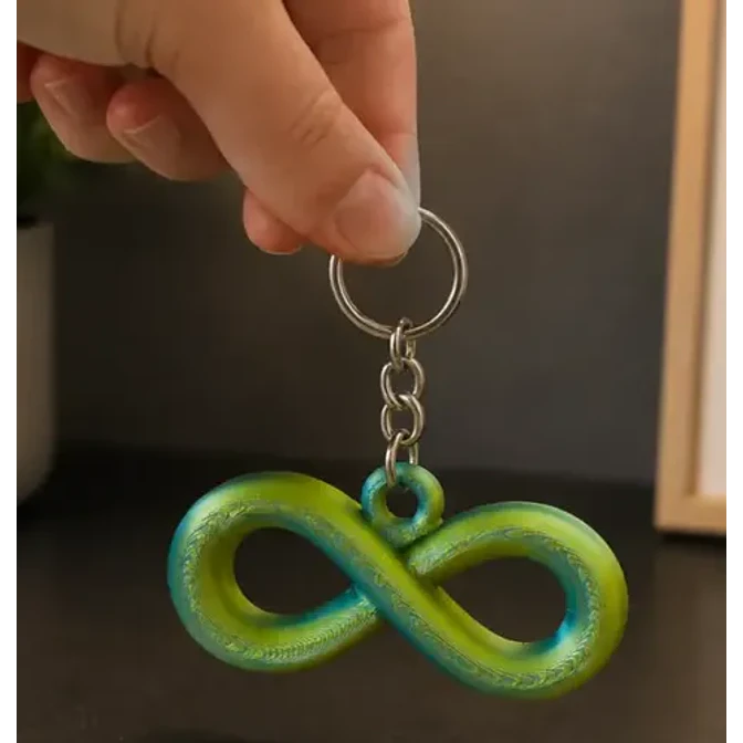 Llavero Prints Patro- Infinito Celeste 2