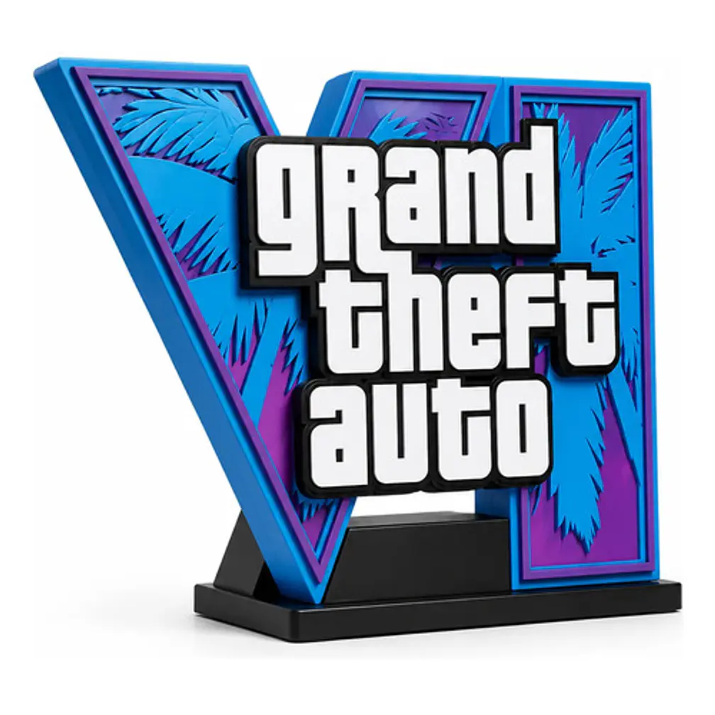 Figura Decorativa Prints Patro De Logotipo De Gta Vi 1