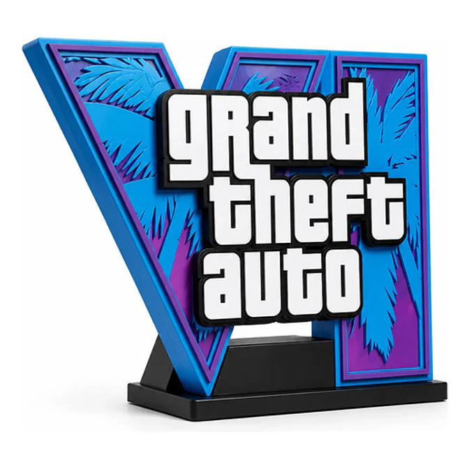 Figura Decorativa Prints Patro De Logotipo De Gta Vi 1