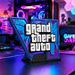 Figura Decorativa Prints Patro De Logotipo De Gta Vi - Miniatura 2