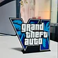 Figura Decorativa Prints Patro De Logotipo De Gta Vi - Miniatura 3