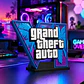 Figura Decorativa Prints Patro De Logotipo De Gta Vi - Miniatura 5