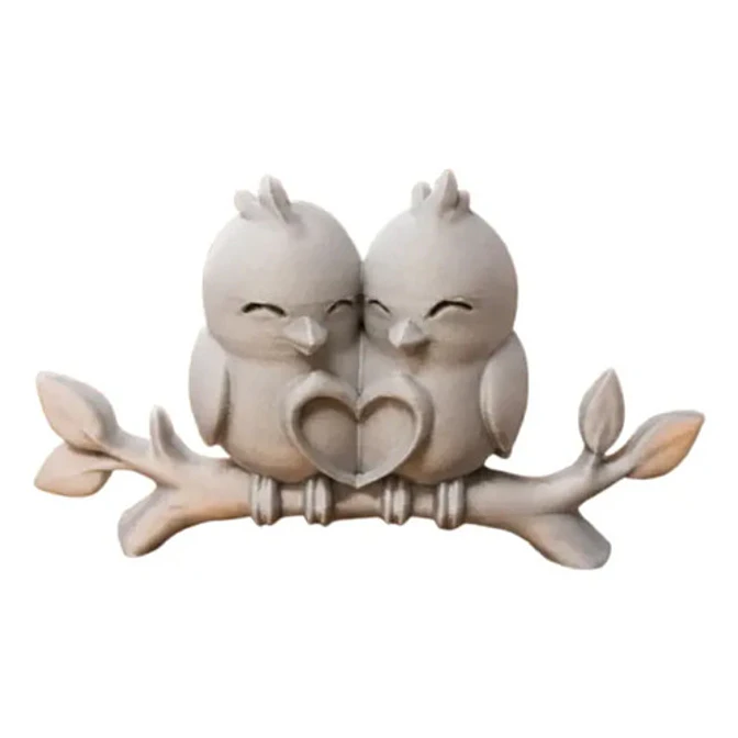 Escultura Decorativa Prints Patro- Pajaritos Enamorados 1