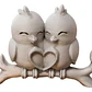 Escultura Decorativa Prints Patro- Pajaritos Enamorados - Miniatura 1