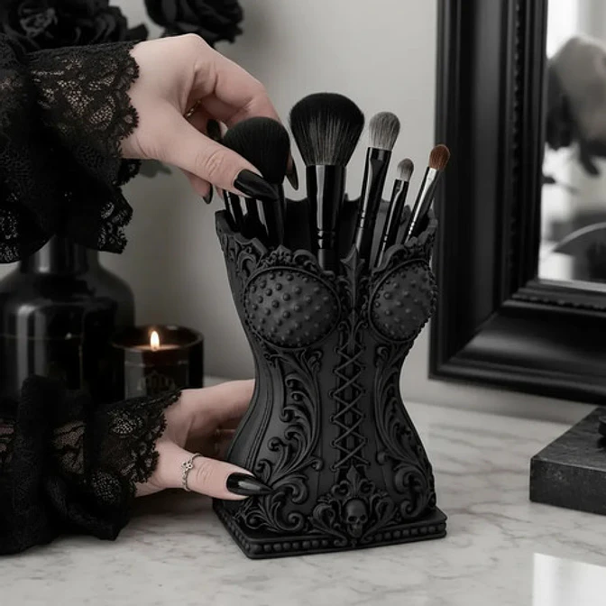 Organizador De Maquillaje Prints Patro - Corsé Gotíco 4