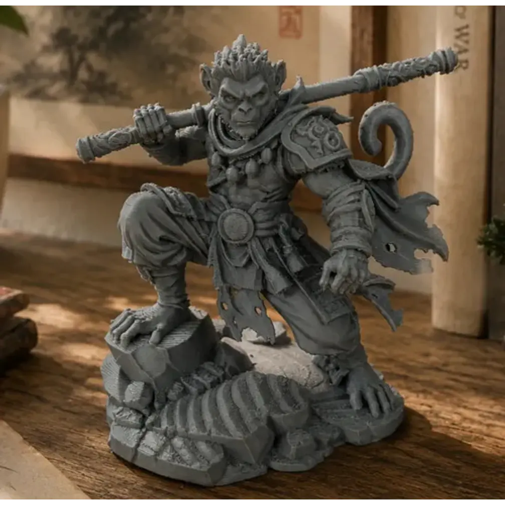 Escultura Decorativa Prints Patro-  Mono Guerrero 2