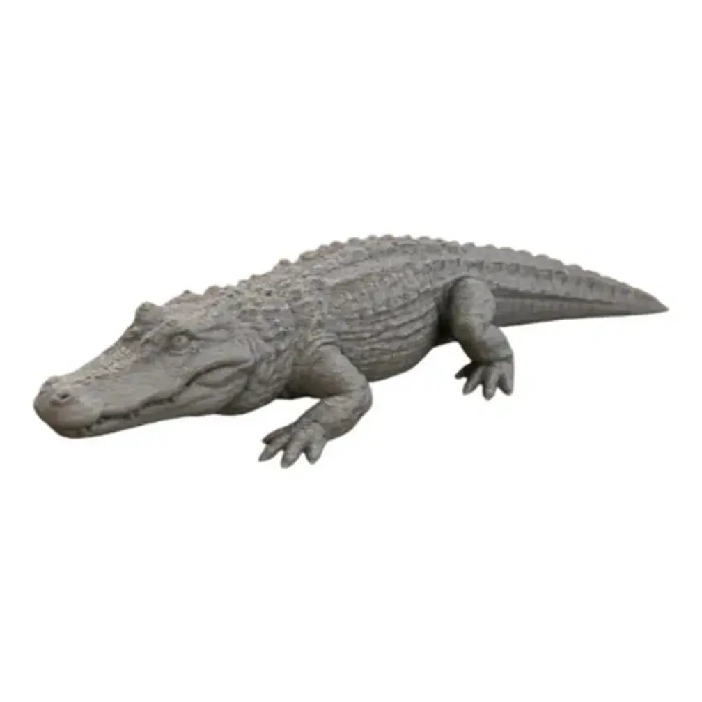 Escultura Decorativa Prints Patro- Cocodrilo Gris 1