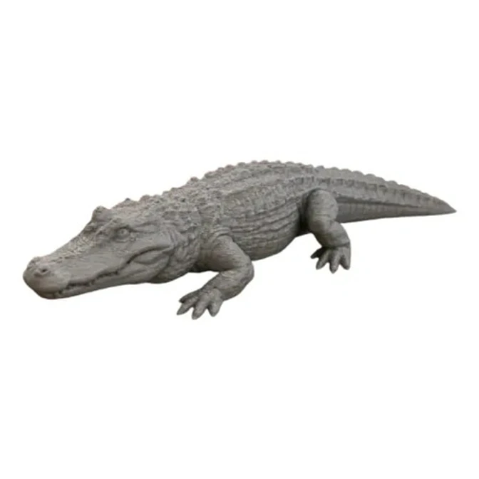 Escultura Decorativa Prints Patro- Cocodrilo Gris 1