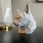 Escultura Elegante Prints Patro - Minimalista De Cabeza Gato - Miniatura 3