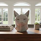 Escultura Elegante Prints Patro - Minimalista De Cabeza Gato - Miniatura 4