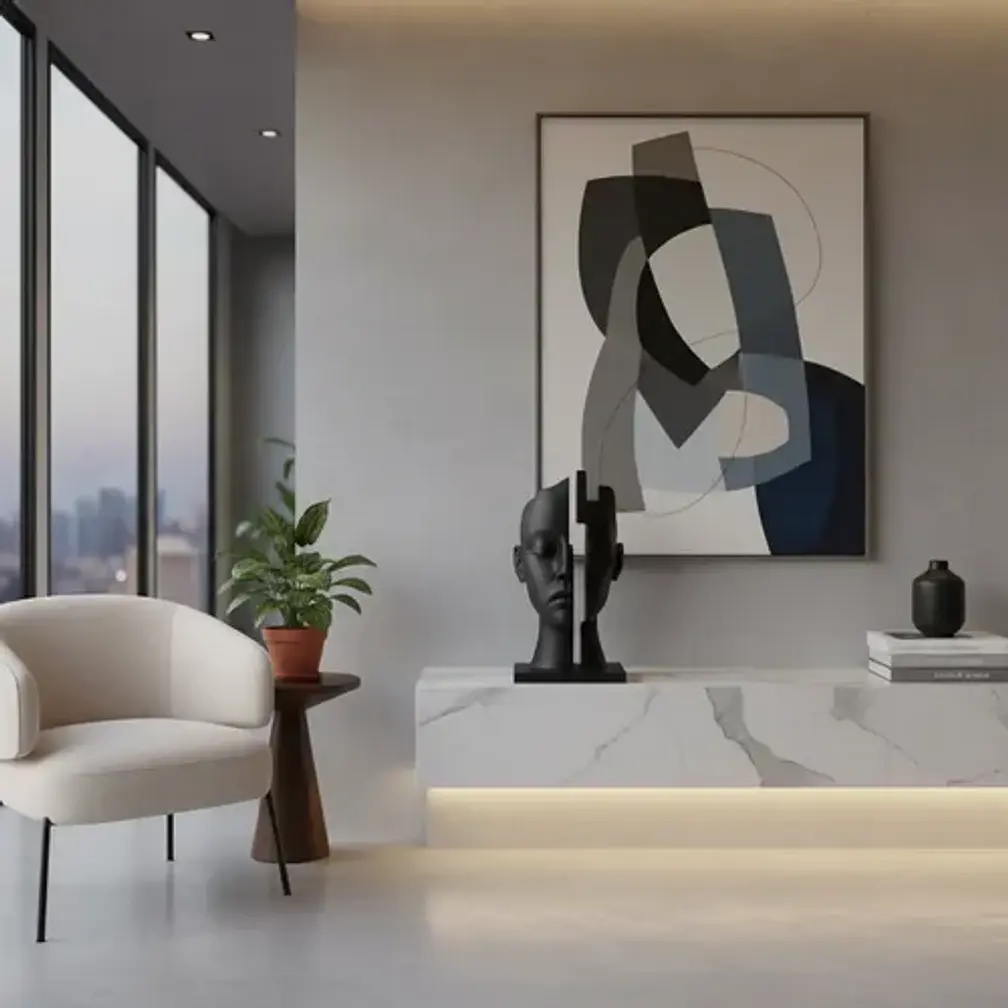 Escultura Elegante Prints Patro - Rostro Con Brecha Mental 4