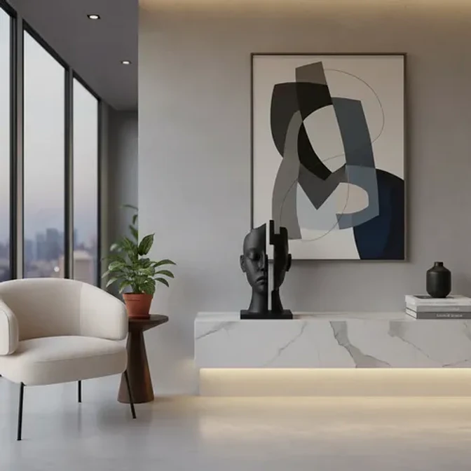 Escultura Elegante Prints Patro - Rostro Con Brecha Mental 4