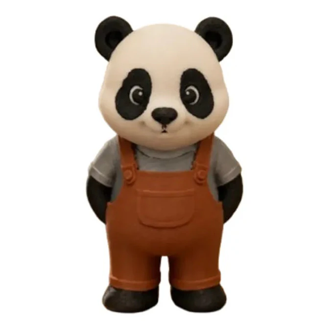 Figura Decorativa Prints Patro- Panda Granjero Adorable 1