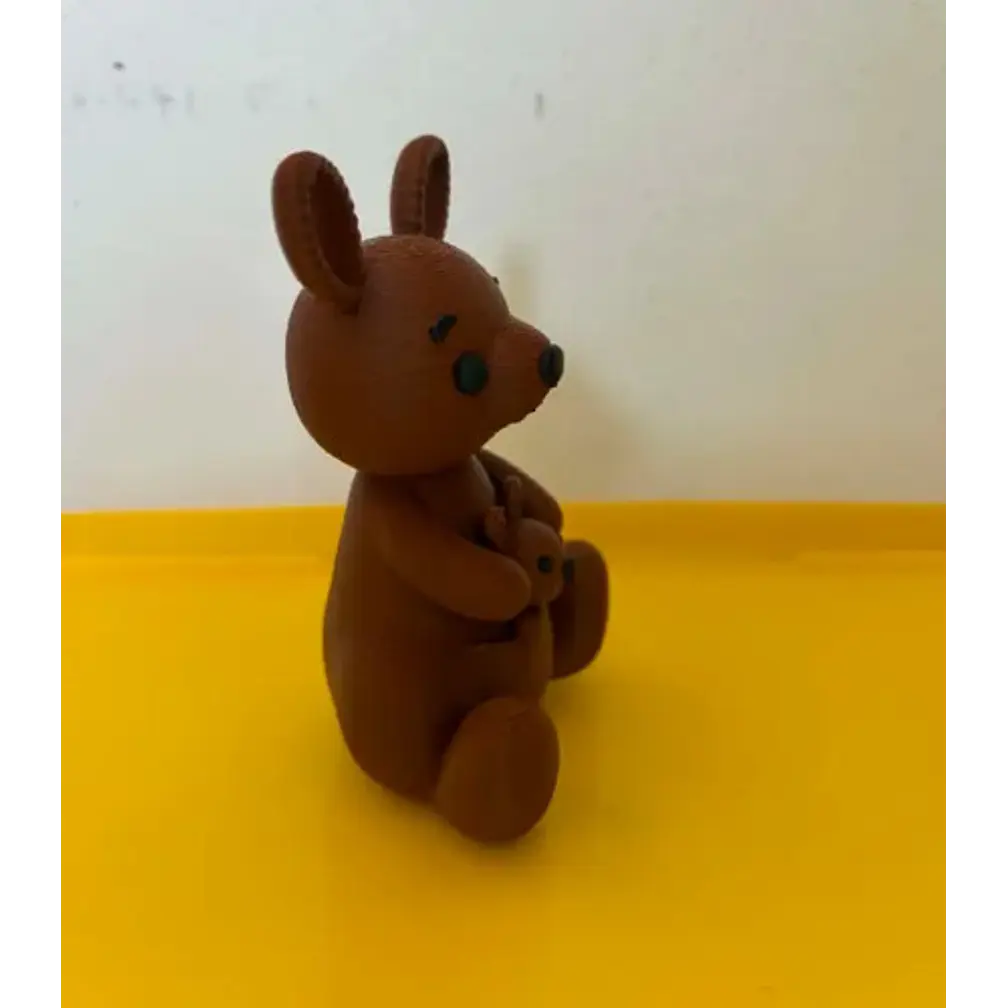 Figura Decorativa Prints Patro- Canguro Con Su Bebé 5