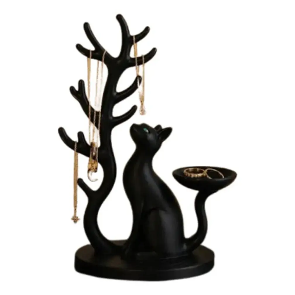 Organizador Elegante Prints Patro - Árbol Para Joyas De Gato 1