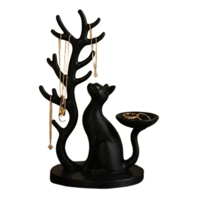 Organizador Elegante Prints Patro - Árbol Para Joyas De Gato