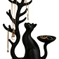 Organizador Elegante Prints Patro - Árbol Para Joyas De Gato - Miniatura 1