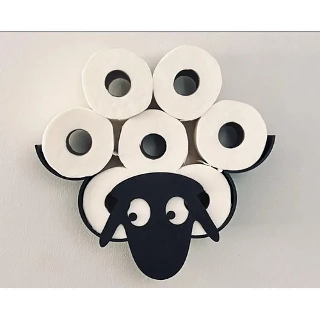Soporte Prints Patro Para Papel Higiénico En Forma De Oveja