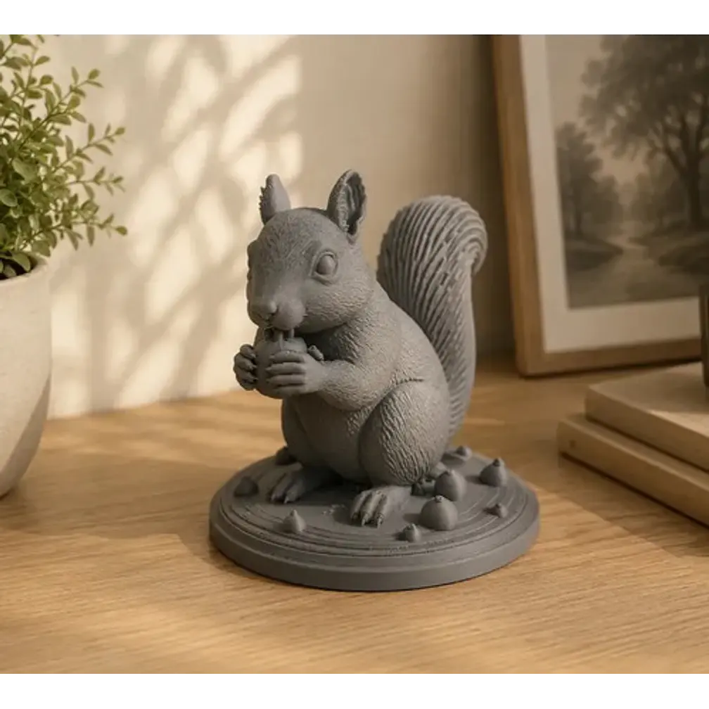 Escultura Decorativa Prints Patro- Ardilla Realista 2
