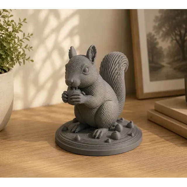 Escultura Decorativa Prints Patro- Ardilla Realista