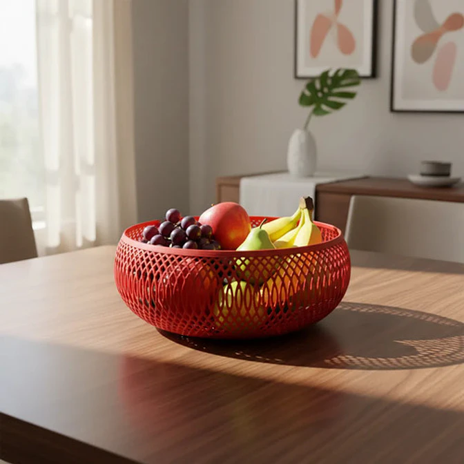 Decoración Elegante Prints Patro - Frutero Estilo Espiral 3