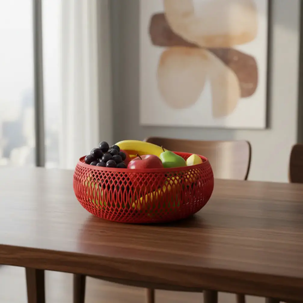 Decoración Elegante Prints Patro - Frutero Estilo Espiral 4