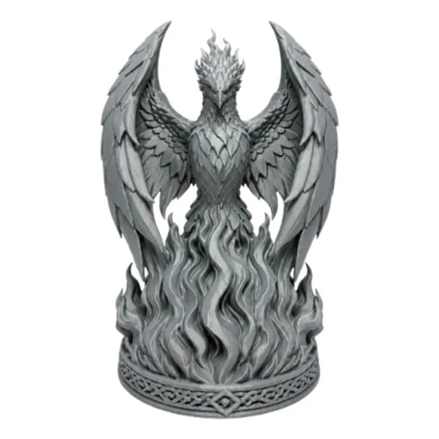Figura Decorativa Prints Patro- Ave Fénix En Llamas