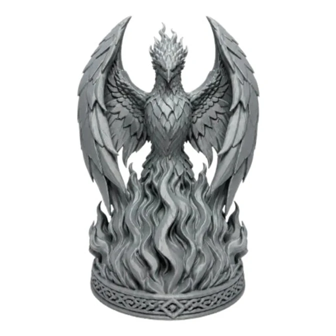 Figura Decorativa Prints Patro- Ave Fénix En Llamas 1