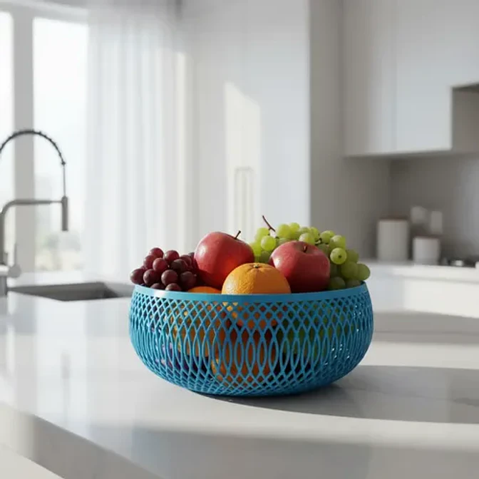 Decoración Elegante Prints Patro - Frutero Estilo Espiral 4
