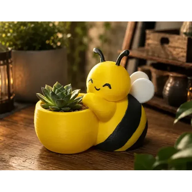 Macetero Prints Patro- Abeja Adorable 2