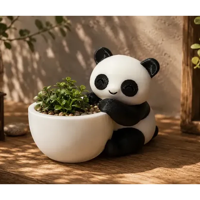 Macetero Prints Patro- Panda Abrazador 2