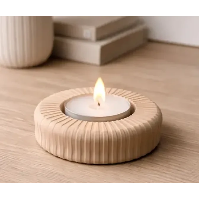 Portavelas Led Prints Patro Minimalista Circular 2