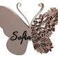 Letrero Mariposa Personalizado Con Nombre Para Decoración - Miniatura 1