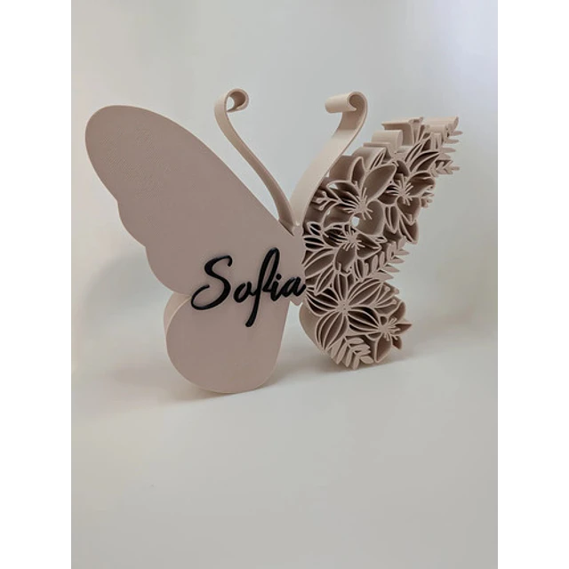 Letrero Mariposa Personalizado Con Nombre Para Decoración