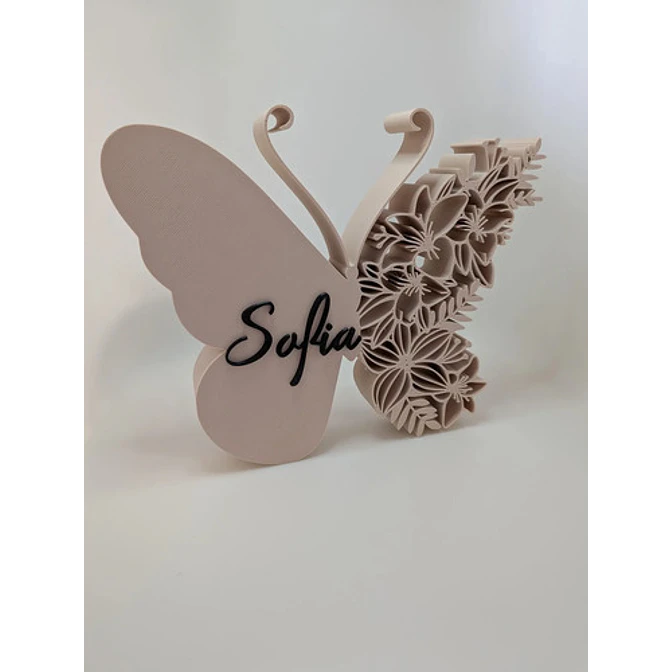Letrero Mariposa Personalizado Con Nombre Para Decoración 2
