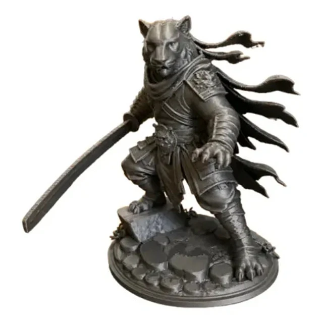 Escultura Decorativa Prints Patro- Samurái Tigre