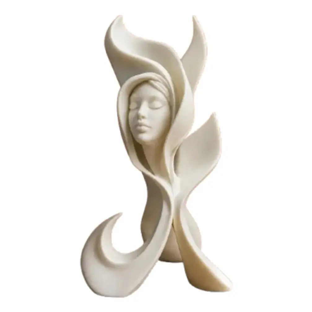 Figura Decorativa Prints Patro - Rostro Femenino Botánico 1