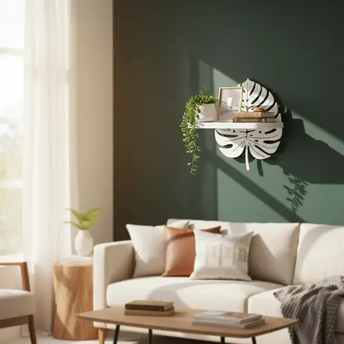 Decoración Elegante Prints Patro - Estante De Pared 3