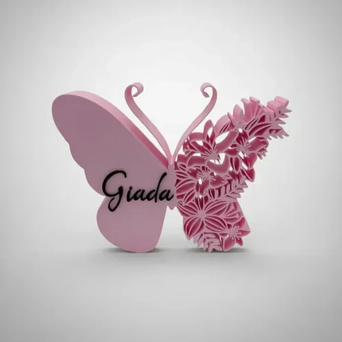 Letrero Mariposa Personalizado Con Nombre Para Decoración 2