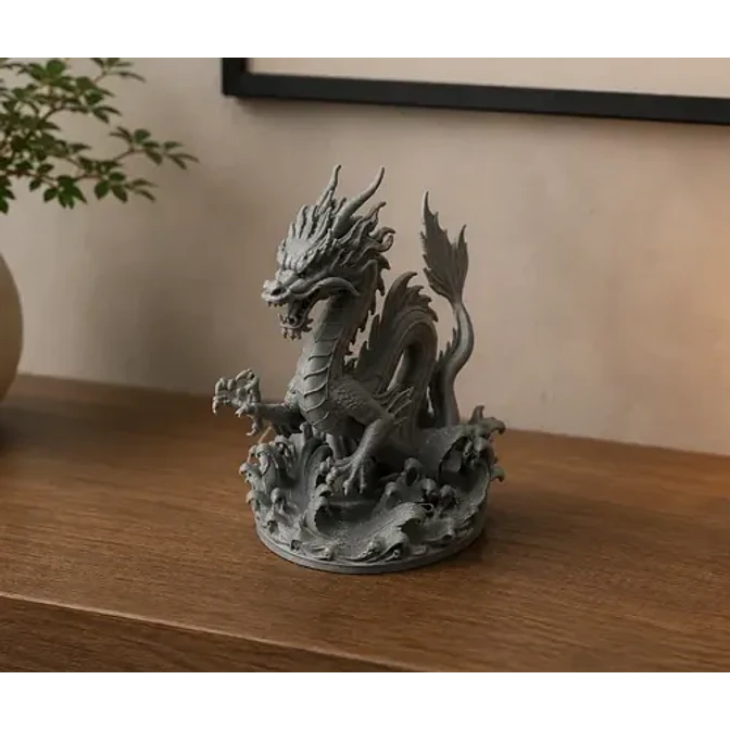 Escultura Decorativa Prints Patro- Dragón Marítimo 2